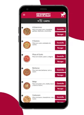 ServiPizza android App screenshot 2